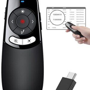 Wireless Presentation clicker, magnifier, annotate tool, volume control, laser